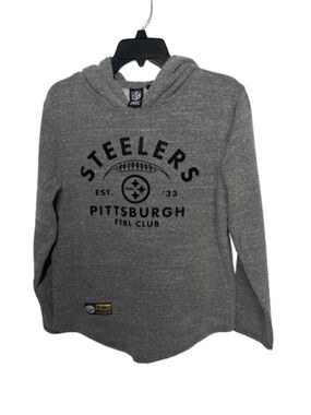 NFL Pittsburgh Steelers Gray Hooded Pullover